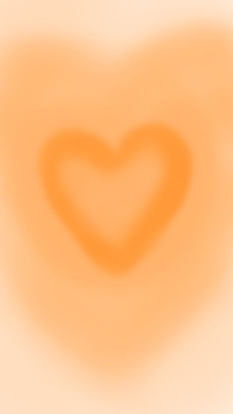 Heart Aura Wallpaper, Heart Aura, Aura Wallpaper, Orange Heart, Boquette Flowers, Simple Phone Wallpapers, Mac Wallpaper, Orange Aesthetic, Orange Wallpaper