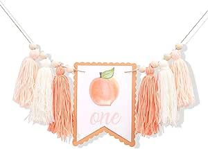 Peach One Birthday High Chair Yarn Tassel Banner - One Sweet Peach First/1st Birthday Decorations,one Little Peach High Chair Banner,sweet As a Peach 1st Birthday Decorations,girl First Birthday Peaches Birthday Theme, One Sweet Peach Birthday Theme, Picnic First Birthday Party, Peach First Birthday Party, 1st Birthday Decorations Girl, Peach Decorations, One Sweet Peach Birthday, Peach 1st Birthday, One Sweet Peach