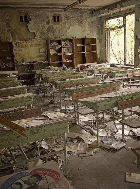 Abandoned classroom Abandoned Classroom, Abandoned School, Chernobyl Nuclear Power Plant, Travel Scandinavia, Abandoned City, Spiritual Travel, Urban Exploring, Old School House, Funny Travel