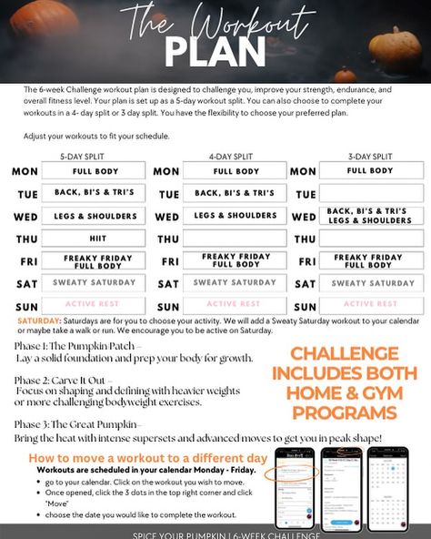 Sign up at www.amaxfit.com The 6-week Challenge workout plan is designed to challenge you, improve your strength, endurance, and overall fitness level. Your plan is set up as a 5-day workout split. You can also choose to complete your workouts in a 4- day split or 3 day split. You have the flexibility to choose your preferred plan. Sign up at www.amaxfit.com Adjust your workouts to fit your schedule. #6weekchallenge #winwin #gym #homeworkout 7 Day Workout Split, 5 Day Workout Split, 5 Day Workouts, 7 Day Workout, 6 Week Challenge, Workout Splits, Workout Challenge, At Home Workouts, Improve Yourself