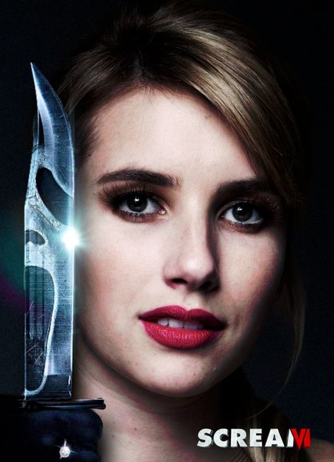 Emma Roberts Scream six poster Scream 4 Poster, Scream Jenna Poster, Scream 6 Poster Jenna, Scream 4 Movie Poster, Scream 6 Poster, Scream 5 Character Posters, Jill Roberts Scream 4, Emma Roberts Scream, Jill Roberts