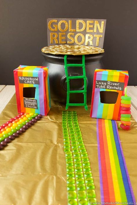 Leprechaun Trap Ideas, Leprechaun Trap Project, Leprechaun Tricks, Turkey Disguise Project, St Patricks Crafts, Leprechaun Trap, St Patricks Day Crafts For Kids, St Patrick Day Activities, Irish Leprechaun