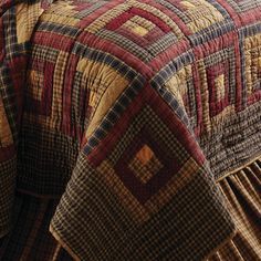 August Grove Lorena Quilt Collection Colonial Quilts, Men Quilts, Quilting Labels, Buffalo Check Quilt, Throw Quilts, Quilt Collection, Cotton Comforter Set, Cotton Quilt Set, Vhc Brands