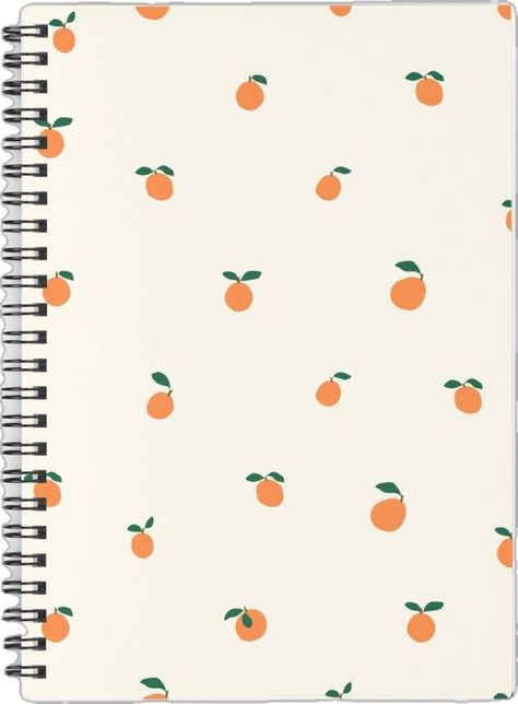 Orange Notebook Aesthetic, Orange Journal, Cover Goodnotes, Oranges Pattern, Goodnotes Cover, Ipad Notebook, Pattern Journal, Sketch Books, Spiral Notebook Covers