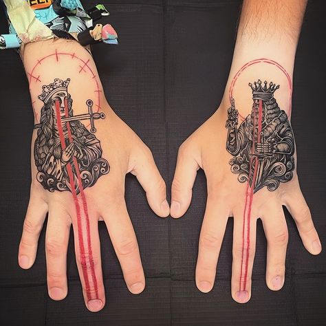 𝐌𝐈𝐂𝐀𝐇 𝐔𝐋𝐑𝐈𝐂𝐇 on Instagram: "The King and Queen." Nothing More Band, Micah Ulrich, Medieval Tattoo, Queen Of Nothing, King Tattoos, Queen Tattoo, Greek Tattoos, Tattoo Illustration, King And Queen