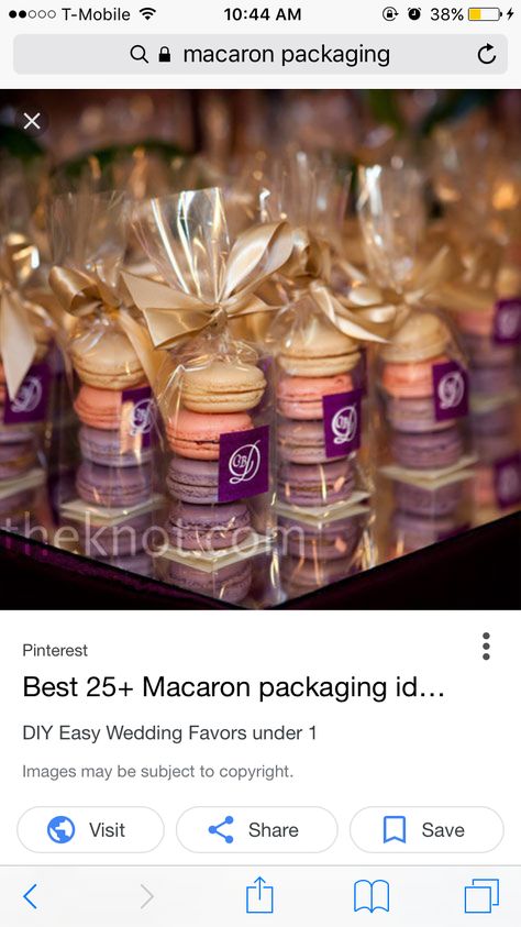 Debut Souvenir Ideas, Wedding Party Favors Diy, Macaron Packaging, Simple Wedding Favors, Bake Sale Packaging, Kue Macaroon, Creative Wedding Favors, Dessert Packaging, Wedding Gift Diy