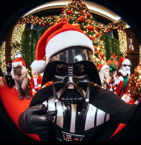 Christmas Darth Vader, Christmas Wallpaper Star Wars, Star Wars Christmas Pfp, Darth Vader Pfp, Star Wars Pfp, Darth Vader Icon, Christmas Profile Pictures, Darth Vader Wallpaper, Darth Vader Christmas