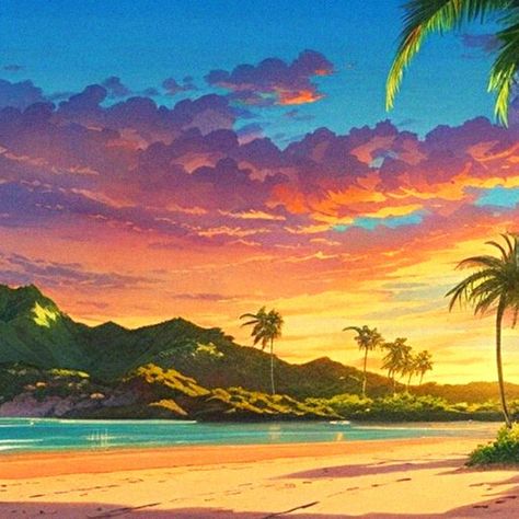 Anime wallpaper beach Japan Beach, Beach Cartoon, Anime Products, Anime Wallpapers, Beach Aesthetic, Anime Scenery, If You Love, Beautiful Beaches, Aesthetic Anime