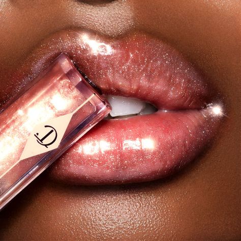 Charlotte Tilbury Lip, Perfect Lip Color, Shimmer Lip Gloss, Charlotte Tilbury Makeup, Lip Gloss Balm, Makeup 101, Pink Lip Gloss, Makeup Guide, Lip Lacquer