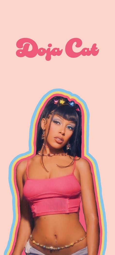 90s Rnb Wallpaper, Doja Cat Wallpaper, Rnb Music, Pink Singer, Cat Obsession, Music Poster Ideas, Art Outfit, Cats Iphone, Cat Icon