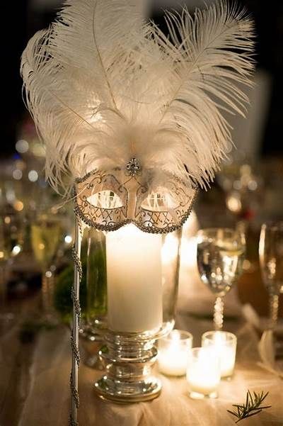 10 Stylish Masquerade Party Ideas For Adults 2024 Masquerade Party Centerpieces, Masquerade Ball Decorations, Birthday Candle Photography, Sweet 16 Masquerade Party, Masquerade Centerpieces, Mascarade Party, Masquerade Decorations, Masquerade Party Decorations, Masquerade Prom