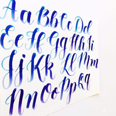 kellyklapstein uppercase large brush pen alphabet Brush Calligraphy Alphabet, Brush Lettering Alphabet, Alphabet Capital Letters, Calligraphy Fonts Alphabet, Brush Pen Lettering, Alphabet Writing, How To Write Calligraphy, Hand Lettering Alphabet, Brush Pen Calligraphy