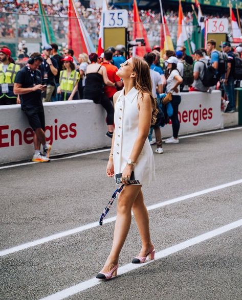 Monaco Grand Prix Outfit, Grand Prix Outfit Women, European Style Outfits, Race Outfit, Race Day Outfits, Parisian Lifestyle, European Summer Outfits, Happy Wife Happy Life, Monaco Grand Prix