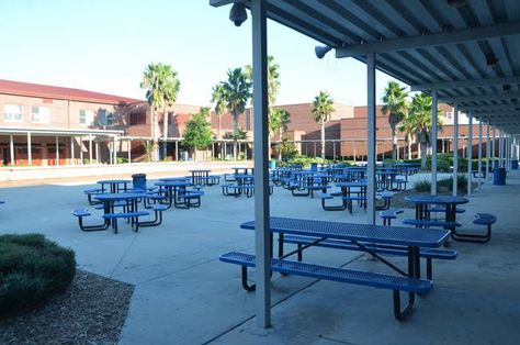 High School Courtyard, School Courtyard, Patio Umbrella, Pergola, High School, Outdoor Structures, Patio, Google Search, Outdoor Decor