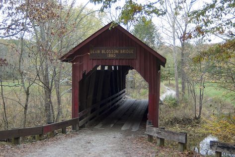 The Bean Blossom Covered Bridge : Down the Road Richmond Indiana, Brown County, Covered Bridge, Ohio River, New Roads, Interesting History, Covered Bridges, Main Street, The Road