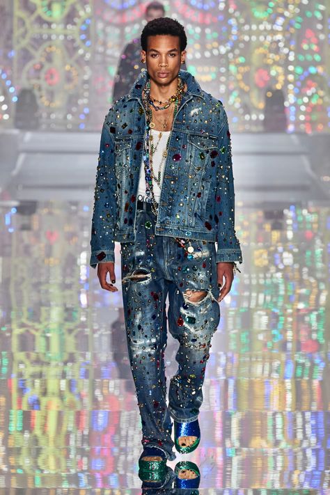 Denim And Diamonds Party Outfit, Denim Party Outfit, Outfit Summer 2022, Ropa Upcycling, Denim Party, Party Outfit Men, University Style, Denim And Diamonds, Tour Outfits