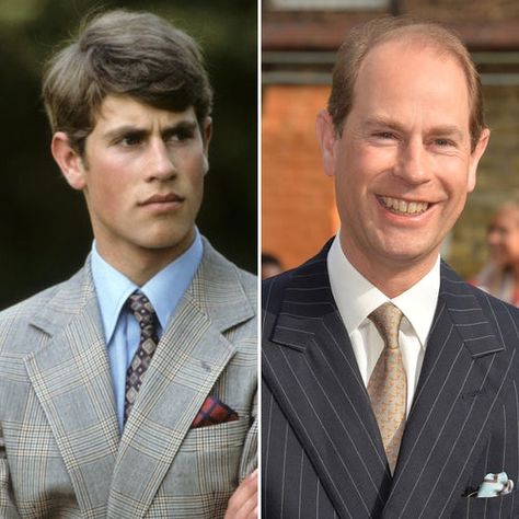 Prince Edward, Earl of Wessex ~  The youngest of Queen Elizabeth II's children, Prince Edward sported a dashing appearance back in 1982 that would rival Prince Henry's. Prince Andrew Young, Elizabeth Ii Children, Young Prince Philip, Louise Mountbatten, Princesa Charlotte, Princesa Real, British Family, Celebrities Then And Now, Royal Family England