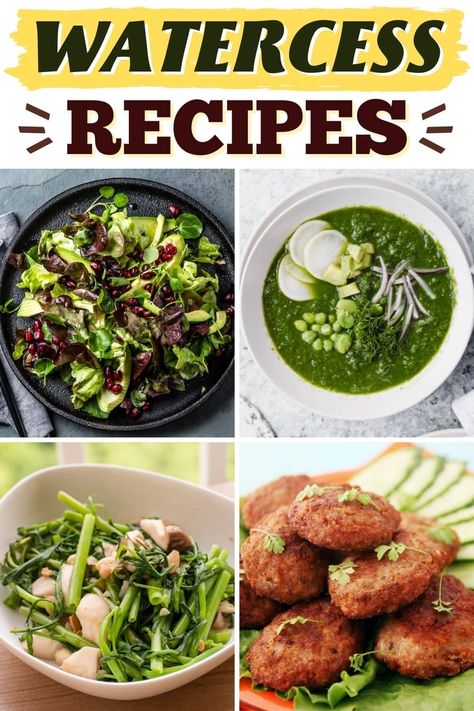 These tasty watercress recipes are such a welcome surprise! From stir-fry to salad to soup and pizza, watercress is a wonderful addition to many dishes. Water Cress Recipe, Watercress Recipes, Watercress Soup, Thanksgiving 2023, Immune Booster, Watercress Salad, Chinese Recipes, Watercress, Food List