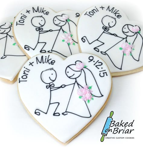 Wedding Biscuits, Wedding Cookies Decorated, Wedding Shower Cookies, Anniversary Cookies, Engagement Cookies, Bridal Cookies, Cookie Wedding Favors, Wedding Cake Cookies, Bridal Shower Cookies