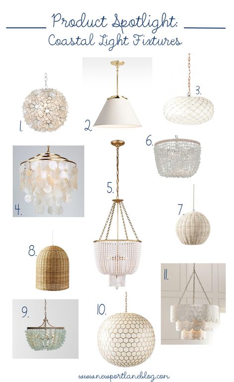 Coastal light fixtures perfect for any budget Breakfast Area Chandelier, Coastal Bedroom Light Fixtures, Coastal Chandeliers Light Fixtures, Modern Coastal Light Fixtures, Charleston Inspired Decor, Fun Light Fixtures, Coastal Bedroom Lighting, Coastal Lighting Fixtures Beach Houses, Breakfast Nook Light Fixture