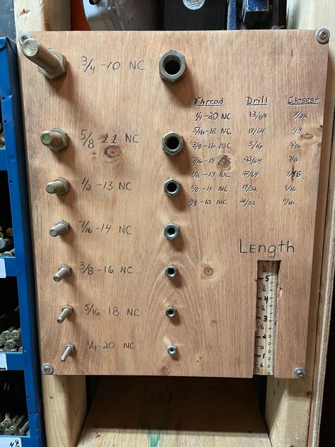 Nails And Screws Storage, Screw Organizer Diy, Screws Nuts Bolts Storage, Nuts And Bolts Organization, Nuts And Bolts Storage Ideas, Bolt Storage Ideas, Bolt Organizer, Hardware Organization, Bolt Storage