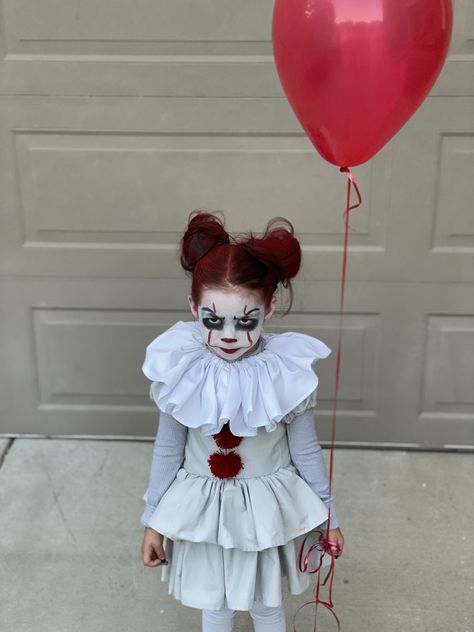 Creepy Halloween costume Scary Clown Kids Costume, Kids Scary Clown Costume, Scary Doll Costume For Kids, Creepy Doll Costume For Kids, Creepy Halloween Costumes For Kids, Scary Costumes For Kids, Annabelle Halloween Costume, Scary Girl Costumes, Halloween Doll Costume