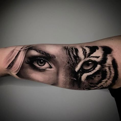 Tiger Eye Tattoo, Eye Tattoo On Arm, Eye Tattoo Meaning, Tiger Eyes Tattoo, Tiger Face Tattoo, Small Wave Tattoo, Tiger Tattoo Sleeve, Face Tattoos For Women, Eyes Tattoo