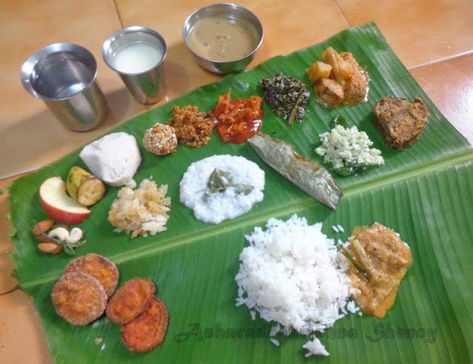 South Indian Thali, Onam Sadhya, Indian Dinner, Indian Diet, Kerala Food, South Indian Food, Indian Dishes, Inspired Recipes, Down South