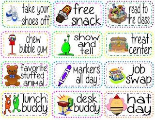 Free reward ideas!! Good for student of the month awards. Classroom Coupons, Teaching Classroom Management, Behavior Rewards, Student Rewards, Class Dojo, Classroom Behavior Management, Classroom Rewards, Organization And Management, Name Plates