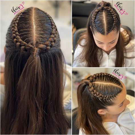 Angled Hair, Rave Hair, Ponytail Hairstyles Easy, Peinados Fáciles Para Cabello Corto, Hair Stylist Life, Dutch Braid, Braids For Long Hair, Hairstyles For School, Ponytail Hairstyles