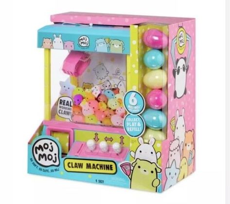 Moj-Moj-Claw-Machine-Playset-Works-With-Lights-And-Sounds Toy Claw Machine, Sparkle Tattoo, Squishy Toys, Cool Fidget Toys, Claw Machine, Xmas List, Mini Things, Lol Dolls, Play House