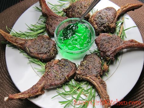 Rosemary Lamb Lollipops with Mint Jelly Lamb Chops And Mint Jelly, Lamb Mint Jelly, Mint Jelly Lamb Chops, Lamb Chop Recipes Mint Jelly, Lamb Chops With Mint Jelly, Lamb With Mint Jelly, Mint Jelly For Lamb, Mint Jelly Recipe, Rosemary Lamb