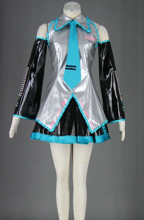 This Vocaloid Super Alloy Hatsune Miku Cosplay Costume is just an amazing package and perfect for your cosplay event. 100% handmade. Shop now! Hatsune Miku Costume, Cos Clothes, Hatsune Miku Outfits, Cosplay Miku, Pigtail Wig, Cos Outfit, Hatsune Miku Cosplay, Vocaloid Cosplay, Role Play Costume