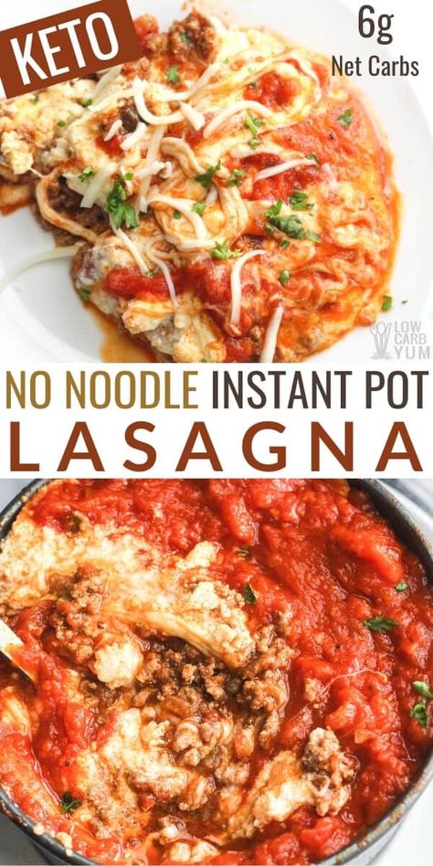 Instant Pot Lasagna, Keto Favorites, Low Carb Instant Pot Recipes, Keto Instant Pot, Keto Crockpot, Low Carb Low Fat Recipes, Pot Lasagna, Instant Pot Recipe, Boiled Egg Diet Plan