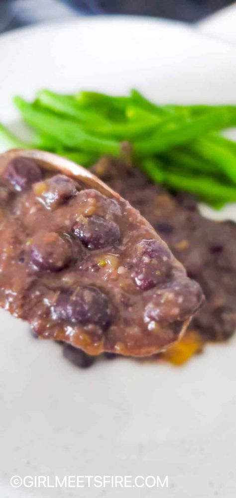 Puerto Rican Black Beans. Frijoles Negros Puerto Rican Black Beans Recipe, Beans Puerto Rican Style, Puerto Rican Black Beans, Puerto Rican Beans, Puerto Rican Style, Dried Black Beans, Black Bean Recipes, Lima Bean, How To Cook Beans