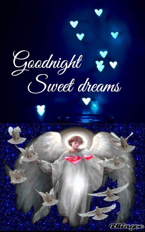 Angelic Good Night Picture Pictures, Photos, and Images for Facebook, Tumblr, Pinterest, and Twitter Goodnight Sweet Dreams, Good Night Angel, Christmas Nails Winter, Good Nite, Christmas Nails Diy, Good Evening Greetings, Evening Greetings, Cute Good Night, Slaap Lekker