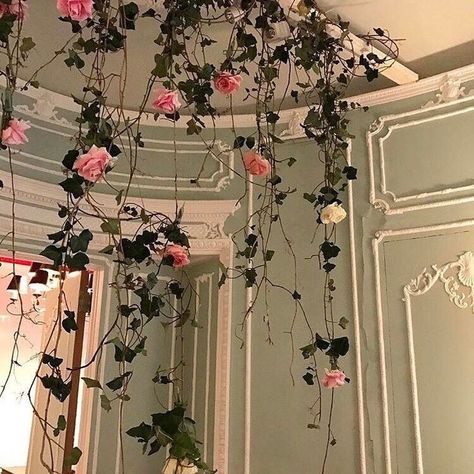 pink flowers hanging Doom 3, Nature Aesthetic, My New Room, Aesthetic Room, Pink Aesthetic, Pretty Flowers, Wall Collage, Design Interior, Pretty Pictures