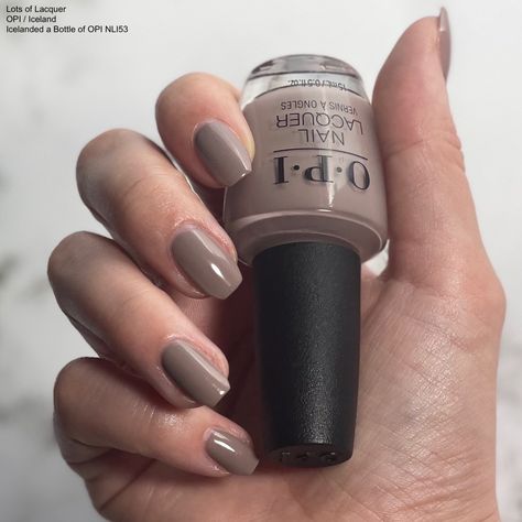 El Mat-adoring You Opi Gel, Light Brown Opi Nail Polish, How Great Is Your Dane Opi, Taupe Brown Nails, Cashmere Nail Color, Greige Nail Polish, Opi Over The Taupe, Light Brown Dip Nails, Brown Opi Dip Colors