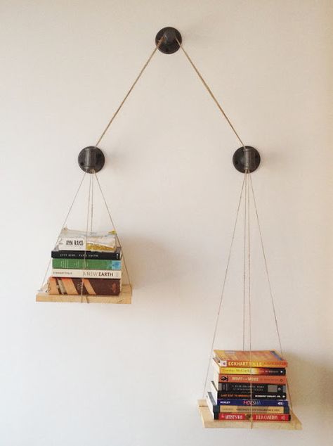 Balance Scale, Hanging Ideas, Estantes Flotantes, Book Storage, Wall Storage, Book Shelf, My New Room, My Dream Home, Apartment Decor