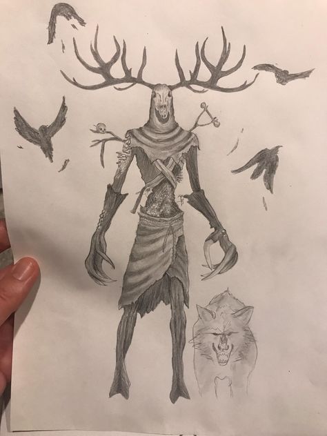 The leshen monster from #Witcher video game series Leshen Monster, Witcher Video Game, Fantasy Ideas, Graphite Drawings, Video Game, Character Design, Layout, Humanoid Sketch, Drawings