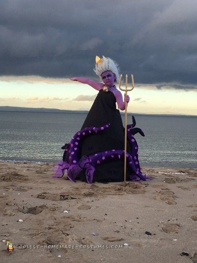 Beautiful Ursula Costume Ursula Costume Diy, Homemade Mermaid Costumes, Ursula Costume, Mermaid Halloween Costumes, Girl Group Costumes, Scotland Edinburgh, Princess Halloween Costume, Easy Diy Costumes, Villain Costumes