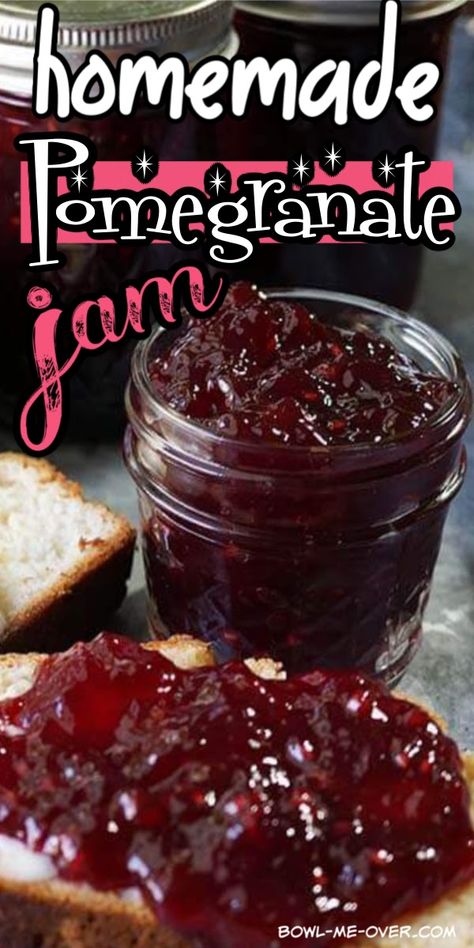 Pomegranate Jam, Pomegranate Jelly, Making Jam, Pomegranate Recipes, Jam Recipes Homemade, Homemade Jelly, Jelly Recipe, Jam And Jelly, Jelly Recipes