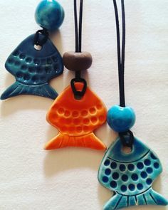 Polymer Clay Fish on Pinterest | Polymer Clay, Fish and Koi Ceramic Jewelry Fish, Clay Fish Pendant, Polymer Clay Fish, Ceramic Pendants, Clay Fish, Ceramic Jewellery, Fan Pulls, Fish Pendant, Ceramic Fish