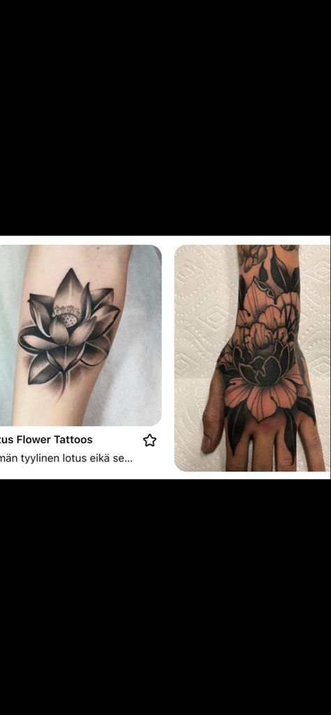 Hand Tattoos Lotus Flower, Open Lotus Flower Tattoo, Lotus Flower Tattoo Hand, Lotus Flower Hand Tattoo, Lotus Hand Tattoo, Hand Tattoo, Tattoo Inspo, Lotus Flower Tattoo, Lotus Flower