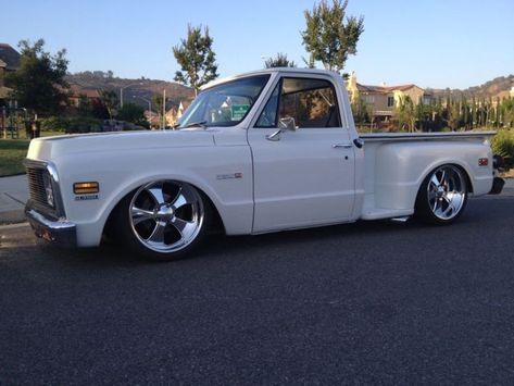 Custom Semi Trucks, 72 C10, Chevy Stepside, 72 Chevy Truck, Bagged Trucks, Side Bed, Lowered Trucks, C10 Chevy Truck, Short Bed