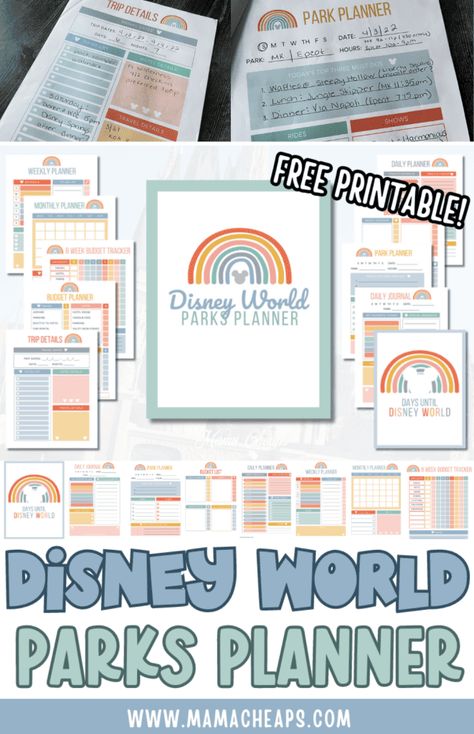 Disney Trip Budget, Disney Day Planner Free Printable, Disney World Budget Planner, Disney World Planner Printables Free, Disney Planner Printables Free, Disney Planning Printables Free, Disney Itinerary Template, Disney Free Printables, Disney World Planning Printables