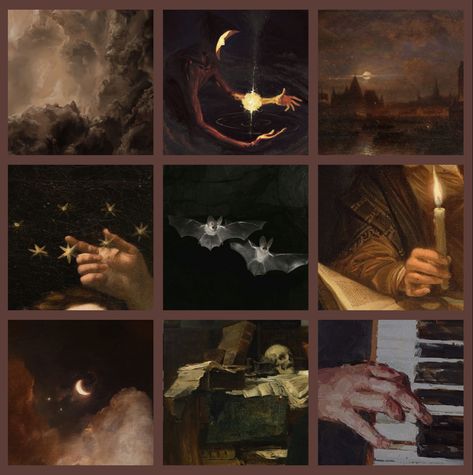 Mood Board Dark Aesthetic, Horror Moodboard Aesthetic, Collage Character Design, Colour Palette Inspiration Mood Boards, Vampire Moodboard Aesthetic, Old Color Palette, Wizard Moodboard, Dark Moodboard Aesthetic, Villain Moodboard