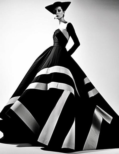 White Ballgown, Elegant Couture, Evolution Of Fashion, Gown Inspiration, Top Wedding Dresses, Fashion Gowns, Black White Dress, African Design Dresses, Gala Dresses