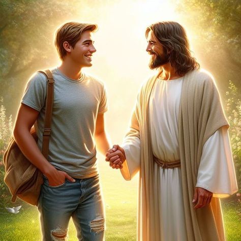 Jesus Smiling, Jesus Background, Who Is Jesus, Pictures Of Christ, Jesus Christ Artwork, Jesus And Mary Pictures, Jesus Photo, Bible Quotes Images, Miracle Prayer