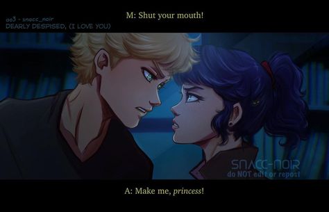 snacc-noir on Instagram: “(swipe…) Adrienette enemy AU! Scene from chapter 13 - theyre so hopeless I know (fic link in bio) - Au where Ladynoir are in love and…” Mlb Fan Art, Marinette Et Adrien, Adrian And Marinette, Fake Relationship, Ladybug Wallpaper, Miraculous Ladybug Fanfiction, Marinette And Adrien, Miraculous Ladybug Fan Art, Miraculous Ladybug Funny